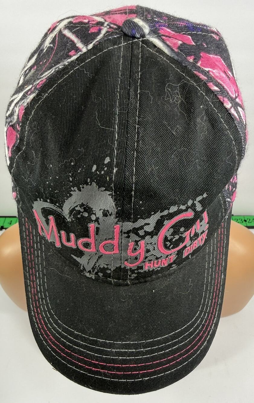 Moonshine Camo Muddy Girl Hunt Dirty Cap Hat Black Pink Gray White Purple Lined